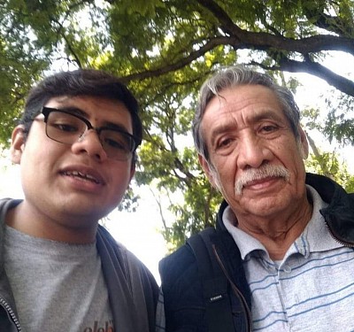 En la postal...